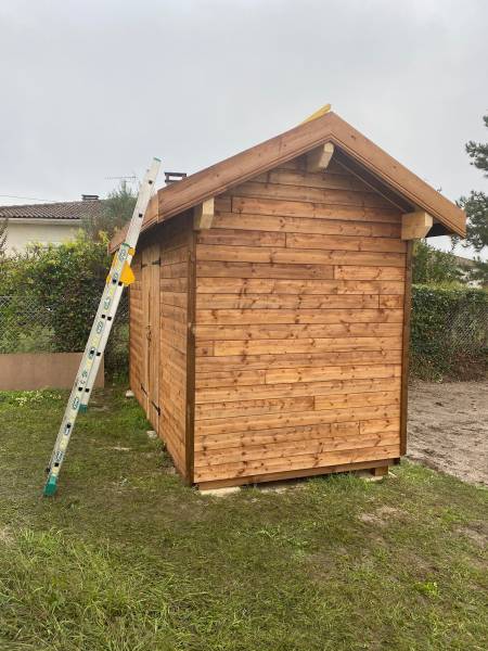 devis pour réaliser un abris de jardin en bois sur mesure Langon 33