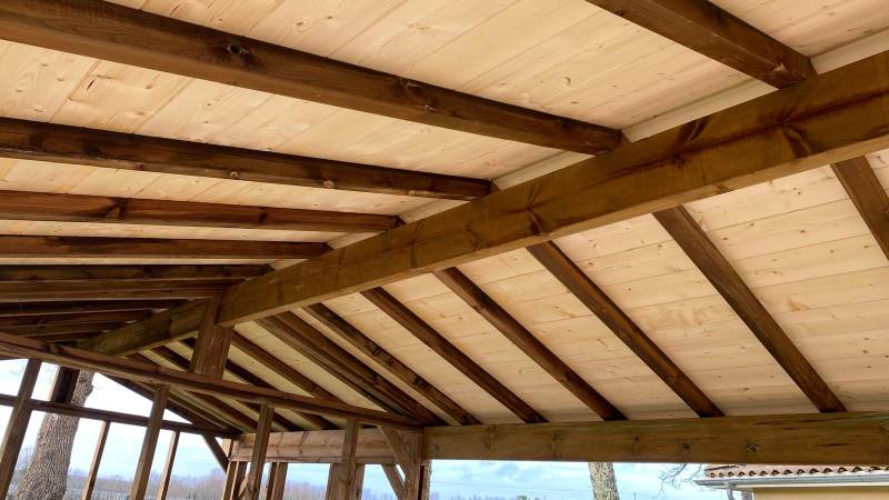 Création d'un abri voiture sur la commune de Budos