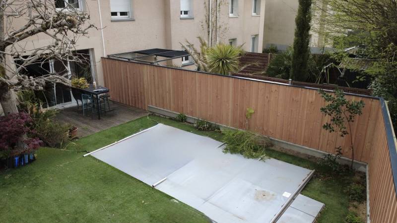 Réalisation d'une clôture volige et couvre joint Douglas sur la commune de Villenave-d'Ornon