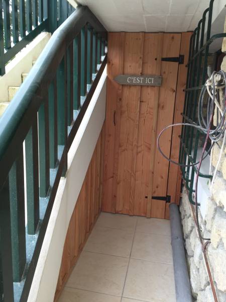 PORTE EN VOLIGE ET COUVRE JOINT DOUGLAS A ARCACHON