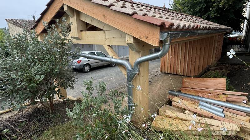pose de gouttière en zinc a Beguey proche de Langon