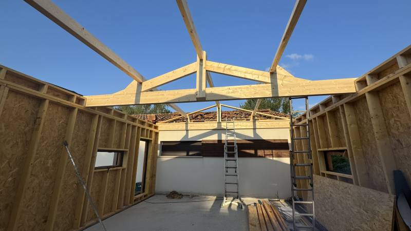 creation d une charpente bois