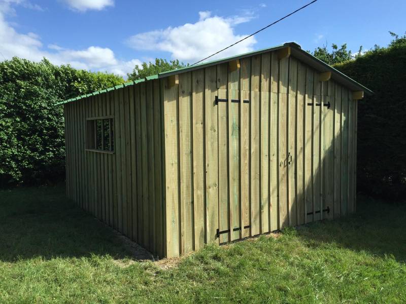 Abri de jardin, Volige couvre joint