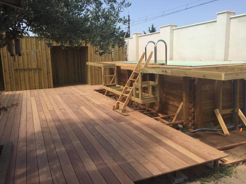 Terrase bois exotique 