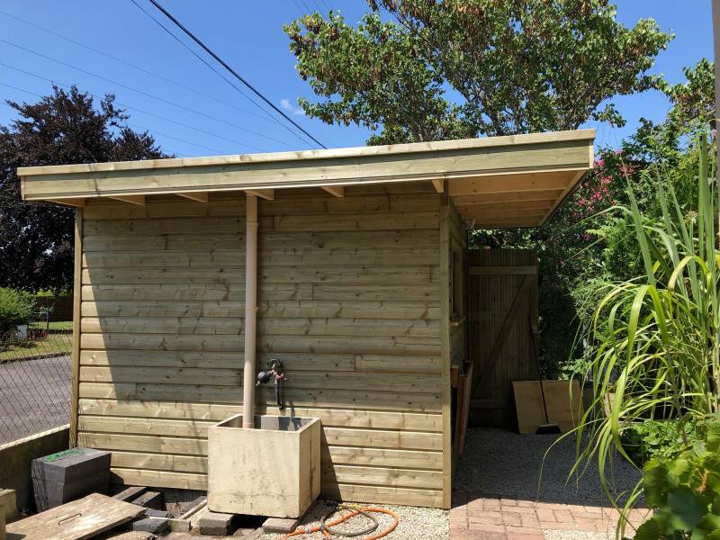 Realisation d'un abri de jardin sur la commune de Pessac