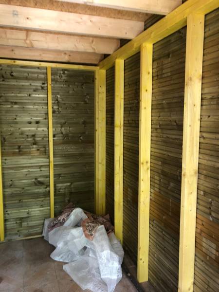 Realisation d'un abri de jardin sur la commune de Pessac