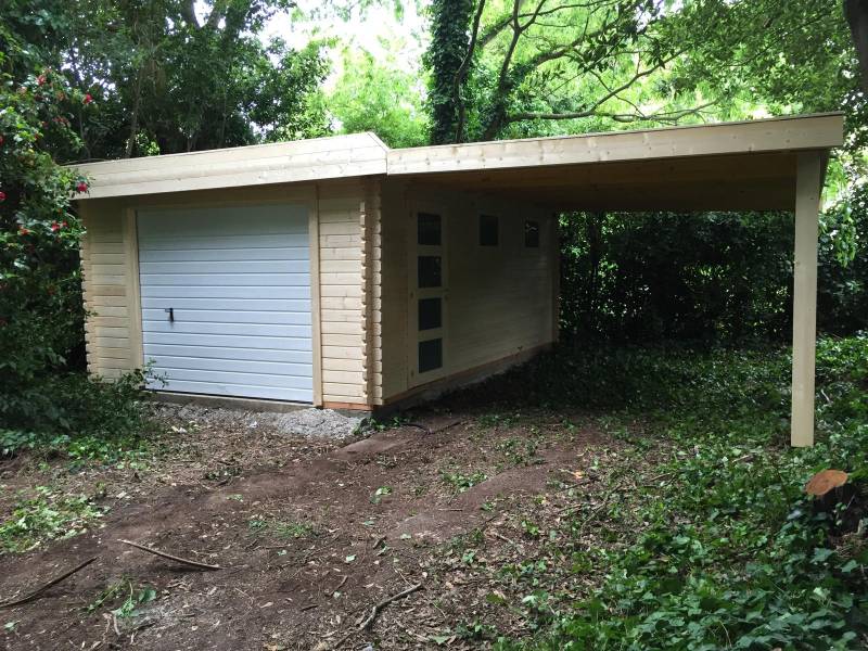 Création d'un garage toiture plate sur la commune du Bouscat