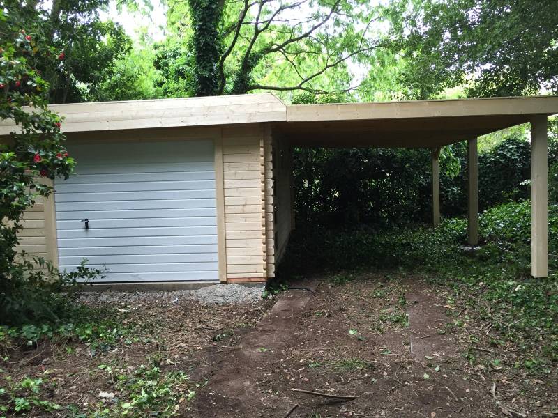 Création d'un garage toiture plate sur la commune du Bouscat
