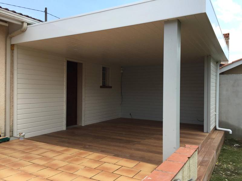 Création d'une pergola toiture plate sur la commune de Cestas