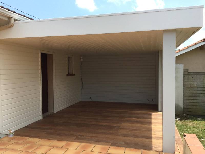 Création d'une pergola toiture plate sur la commune de Cestas