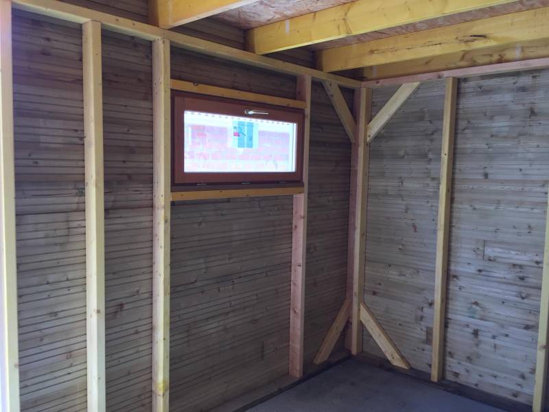 Création d'un abri de jardin toiture plate à Saint Medard en Jalles