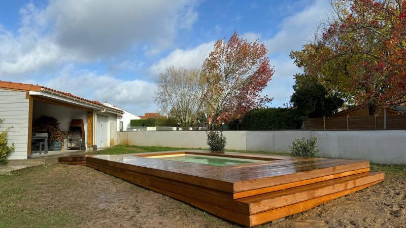 Création d'une terrasse bois exotique à Floirac