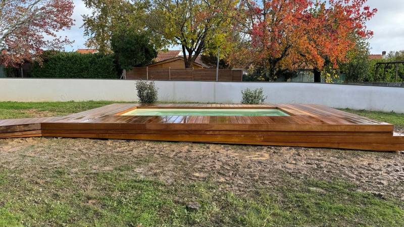 Création d'une terrasse bois exotique à Floirac