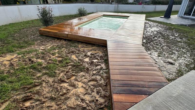 Création d'une terrasse bois exotique à Floirac