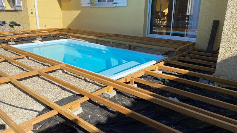 Création d'une terrasse bois exotique itauba à Begles