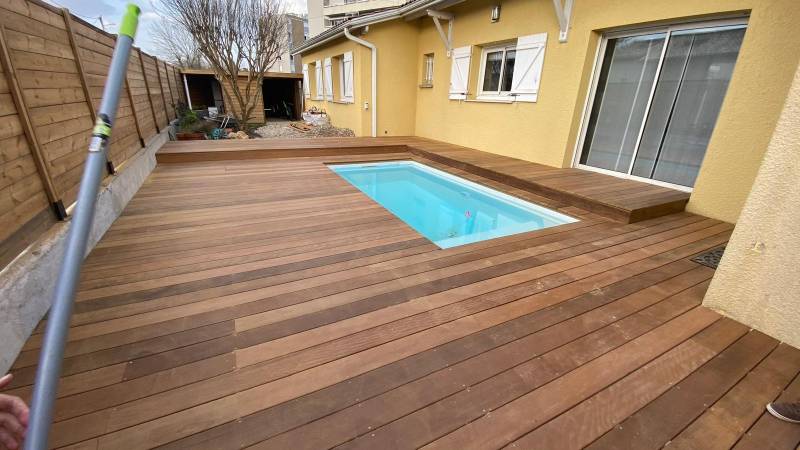 Création d'une terrasse bois exotique itauba à Begles