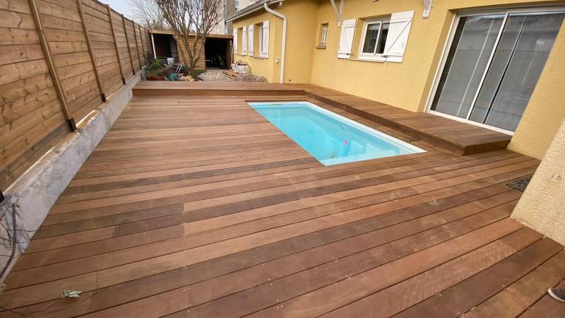 Création d'une terrasse bois exotique itauba à Begles