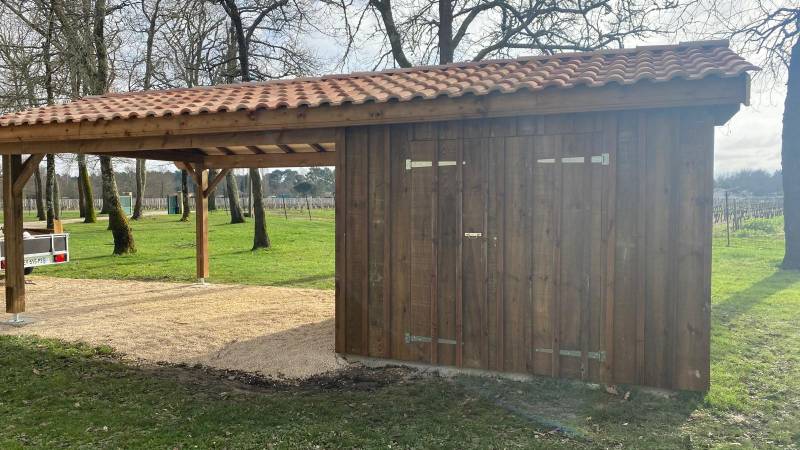 Création d'un abri voiture sur la commune de Budos