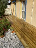 Notre zone d'activité pour ce service Conception d'un abri de voiture en bois sur mesure dans le jardin d'une villa près de Cadillac-sur-Garonne en Gironde